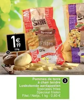 Pommes de terre à chair tendre loskokende aardappelen 2.5 kg