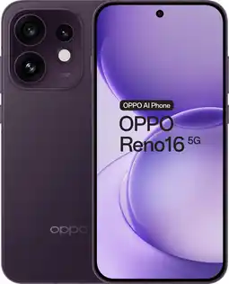 Coolblue OPPO Reno16 512GB Paars 5G aanbieding