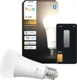 Coolblue Philips Hue A67 White 1600lm E27 aanbieding