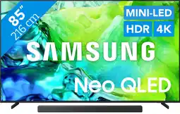 Coolblue Samsung Neo QLED 85 QN80H (2026) + Samsung HW-QS90H (2026) aanbieding