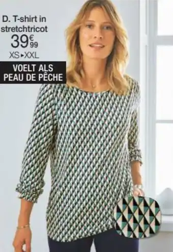 Damart T-shirt stretchtricot aanbieding