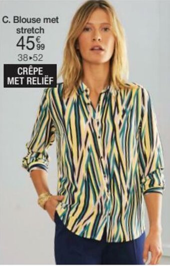 Damart Blouse met stretch aanbieding