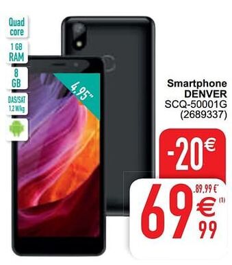 Cora Smartphone denver scq-50001g aanbieding