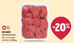 Delhaize Rundstoofvlees aanbieding