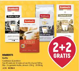 Delhaize Rombouts Koffie aanbieding