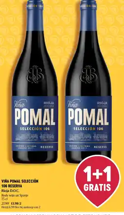 Delhaize Viña Pomal Selección 106 Reserva aanbieding