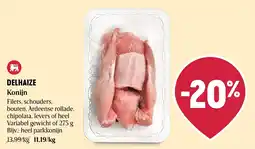 Delhaize Konijn aanbieding