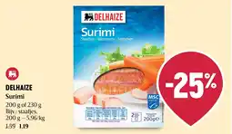 Delhaize Delhaize surimi aanbieding