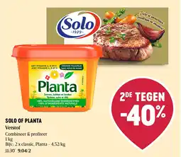 Delhaize Solo of Planta Vetstof aanbieding