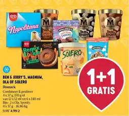 Delhaize Ben & Jerry's, Magnum, Ola of Solero issnack aanbieding