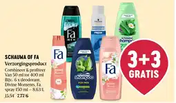 Delhaize Schauma of Fa verzorgingsproduct aanbieding