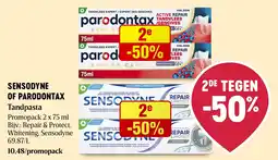 Delhaize Sensodyne of parodontax tandpasta aanbieding
