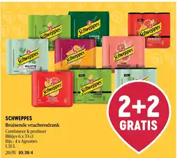 Delhaize Schweppes Bruisende vruchtendrank aanbieding