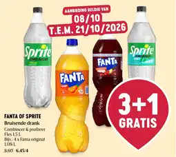 Delhaize Fanta of Sprite aanbieding