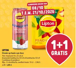Delhaize Lipton drank op basis van thee aanbieding
