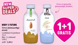 Delhaize Body & Future verse plantaardige drank aanbieding