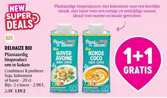 Delhaize bio plantaardig bioproduct om te koken