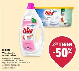 Delhaize Wasmiddel of wasverzachter aanbieding