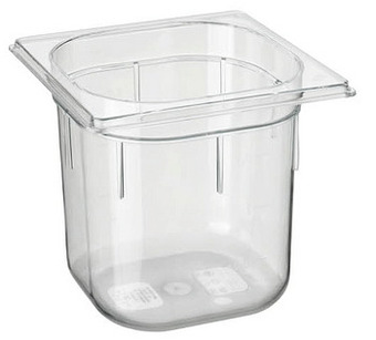 Makro Metro Professional Gastronormbak 1/6 15 cm polycarbonaat aanbieding