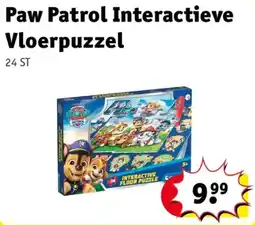 Kruidvat Paw Patrol Interactieve Vloerpuzzel aanbieding