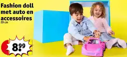 Kruidvat Fashion doll met auto en accessoires aanbieding