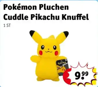 Kruidvat Pokemon pluchen cuddle pikachu knuffel aanbieding