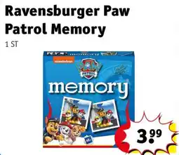 Kruidvat Ravensburger Paw Patrol Memory aanbieding