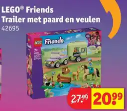Kruidvat lego friends trailer met paard en veulen aanbieding
