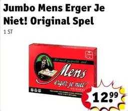 Kruidvat Jumbo Mens Erger Je Niet! Original Spel aanbieding