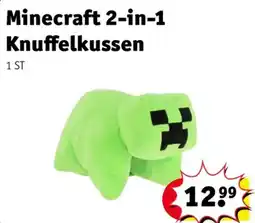 Kruidvat Minecraft knuffelkussen aanbieding