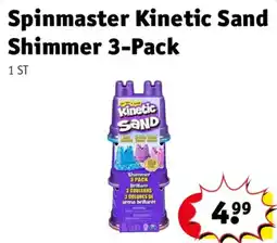 Kruidvat Spinmaster kinetic sand shimmer 3-pack aanbieding