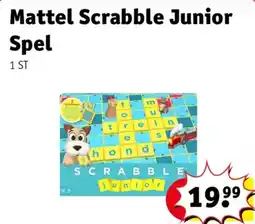 Kruidvat Mattel Scrabble Junior Spel aanbieding