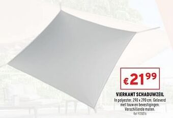 Vierkant schaduwzeil