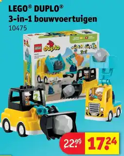 Kruidvat lego duplo 3-in-1 bouwvoertuigen aanbieding