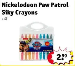 Kruidvat Nickelodeon Paw Patrol Siky Crayons aanbieding