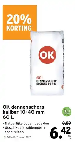 GAMMA ok dennenschors aanbieding