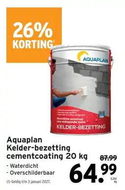 GAMMA Aquaplan kelder-bezetting cementcoating aanbieding