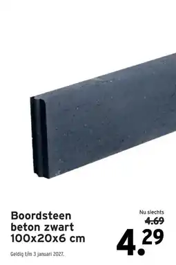 GAMMA Boordsteen beton zwart aanbieding