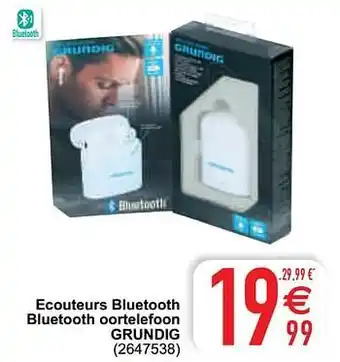Cora Ecouteurs bluetooth bluetooth oortelefoon grundig aanbieding