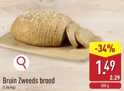ALDI Bruin Zweeds brood aanbieding