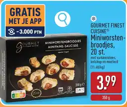 ALDI Gourmet Finest Cuisine Miniworstenbroodjes aanbieding