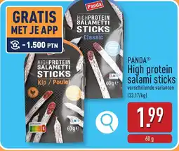 ALDI Panda High protein salami sticks aanbieding