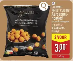 ALDI Gourmet finest cuisine Aardappelnootjes aanbieding