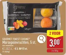 ALDI Gourmet finest cuisine Marsepeinvruchten aanbieding