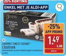 ALDI Gourmet finest cuisine IJsstronk aanbieding
