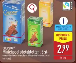 ALDI Choceur Minichocoladetabletten aanbieding