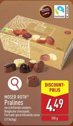 ALDI Moser roth Pralines aanbieding