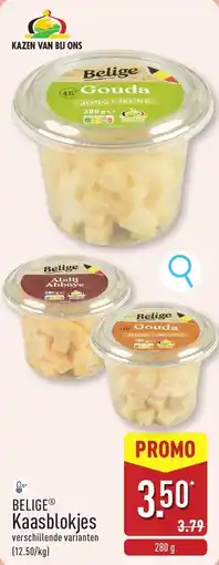 ALDI Belige Kaasblokjes aanbieding