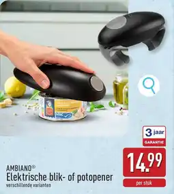 ALDI Ambiano Elektrische blik of potopener aanbieding