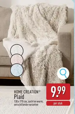 ALDI Home creation Plaid aanbieding